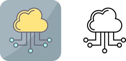 Cloud Computing Icon Design vector