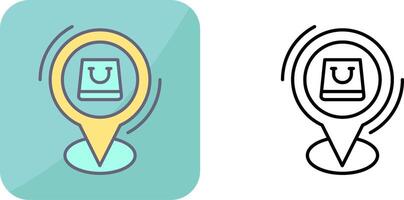 Shop Location Icon Design vector