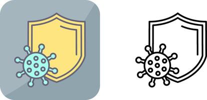 Virus Protection Icon Design vector