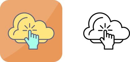 Cloud Computing Icon Design vector