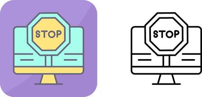 Stop Icon Design vector