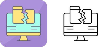 Data Loss Icon Design vector