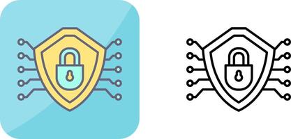 Cyber Security Icon Design vector