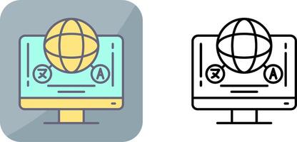 Language Icon Design vector