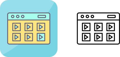 Online Course Icon Design vector