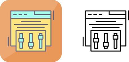 Campaign Tweaks Icon Design vector
