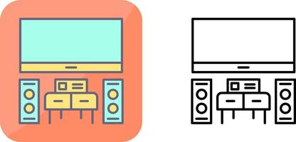 Home Theater Icon Design vector