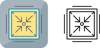 Minimize Icon Design vector