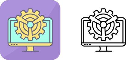 Monitor Icon Design vector