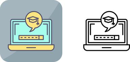 Digital Learning Icon Design vector