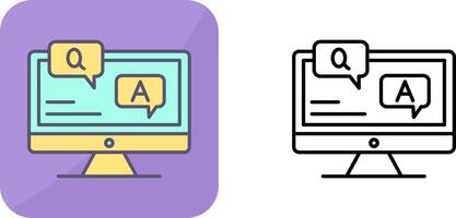 Faq Icon Design vector