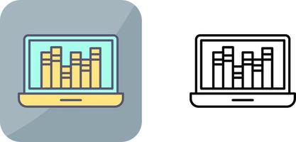 Online Library Icon Design vector