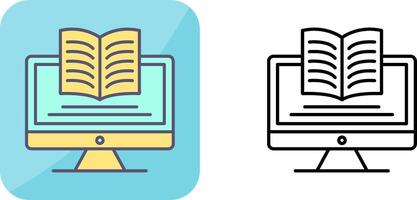 Digital Learning Icon Design vector