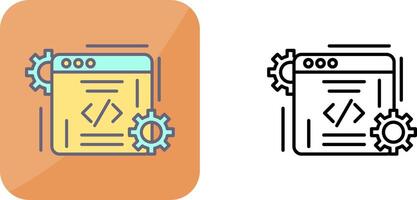 Coding Icon Design vector