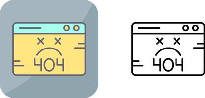 404 Error Icon Design vector
