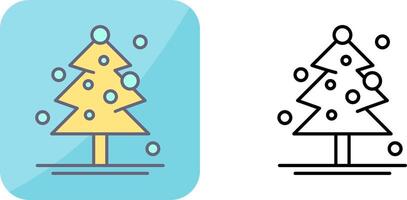 Christmas Tree Icon Design vector