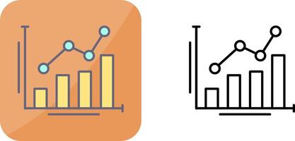 Bar Chart Icon Design vector