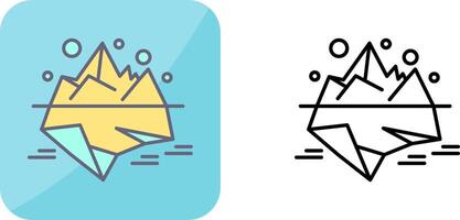 Iceberg Icon Design vector