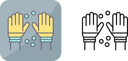 Winter Gloves Icon Design vector