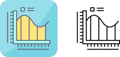 Bar Chart Icon Design vector