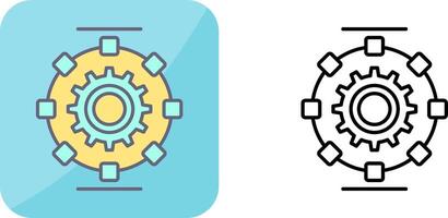 Automated Process Icon Design vector