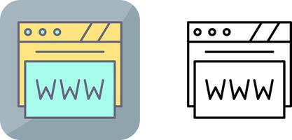 Web Browser Icon Design vector