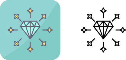 diseño de icono de diamante vector