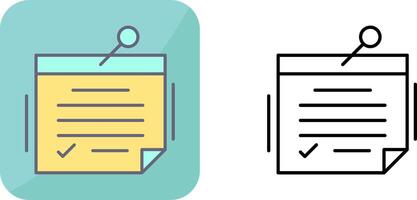 Note Icon Design vector