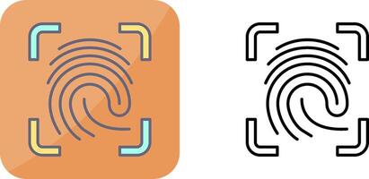 Finger Print Icon Design vector