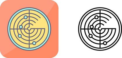Radar Icon Design vector