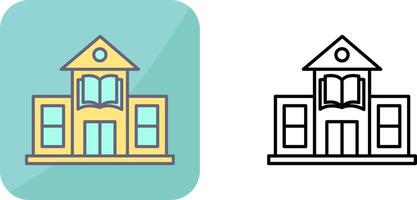 Library Building Icon Design vector