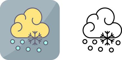 Snow Fall Icon Design vector