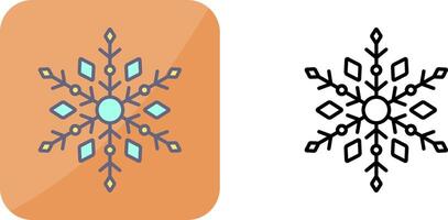 diseño de icono de copo de nieve vector