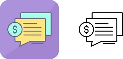 Dialog Icon Design vector
