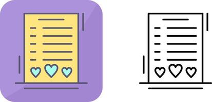 Wishlist Icon Design vector