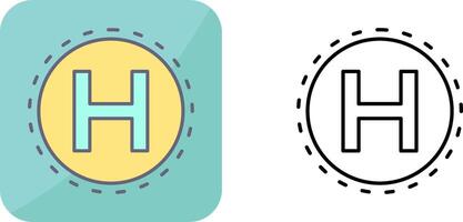 Helipad Icon Design vector