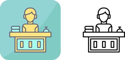 Office Reception Icon Design vector