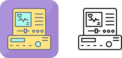 Electrocardiogram Icon Design vector