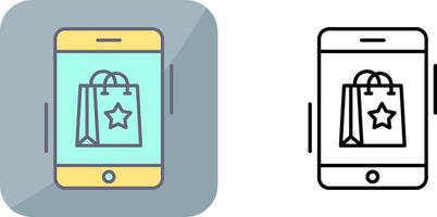 Online Shopping Icon Design vector