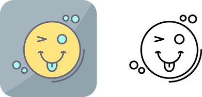Tongue Out Icon Design vector