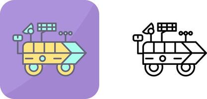 Moon Rover Icon Design vector