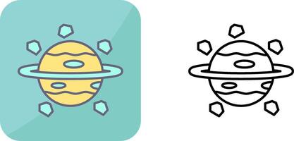 Saturn Icon Design vector