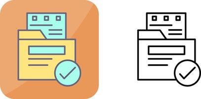 File Protection Icon Design vector