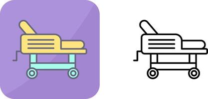 diseño de icono de cama de hospital vector