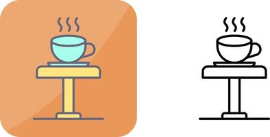 Coffee Table Icon Design vector