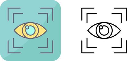 Eye Scan Icon Design vector