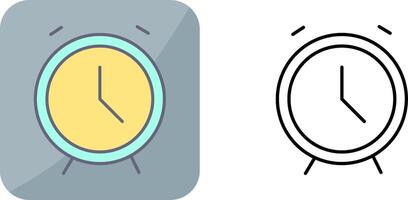 diseño de icono de reloj de alarma vector