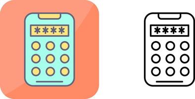 Pin Code Icon Design vector