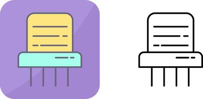 Paper Shredder Icon Design vector