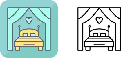 Bed Icon Design vector